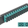 Delock 10" LWL Patchpanel 12 Port SC Duplex aqua 1 HE schwarz