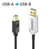 PureLink FiberX Serie - USB 3.1 Glasfaser Kabel - USB-A USB-B - 10m USB 3.2 USB-C / USB-A AOC Glasfaser Kabel 7,50m