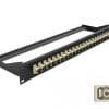 Delock 19" LWL Patchpanel 24 Port SC Simplex beige