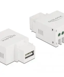 Delock Keystone Modul mit USB Typ-A Ladebuchse 2,1 A weiß