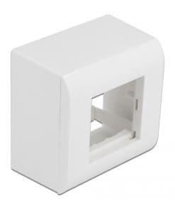 Delock Aufputzgehäuse für Easy 45 Module 82 x 82 mm, weiß