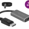 Delock Aktiver DisplayPort 1.4 zu HDMI Adapter 8K mit HDR Funktion