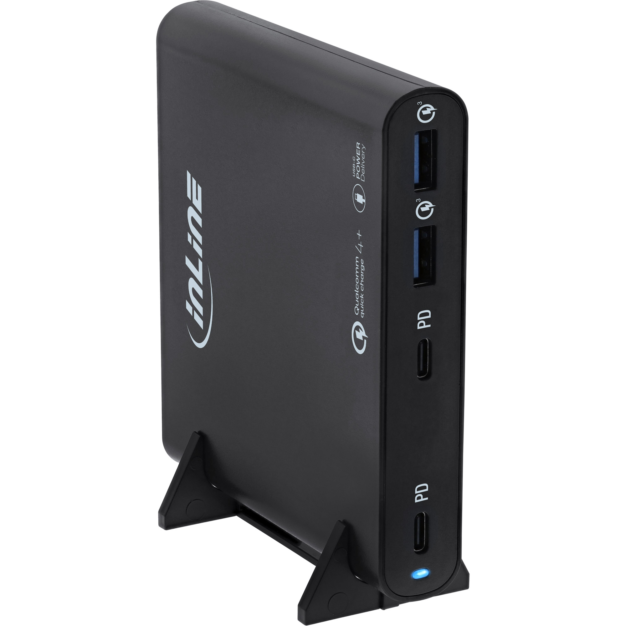 InLine® USB Netzteil, GaN Ladegerät, 4-Port, 2x USB-C + 2x USB-A, 120W, schwarz InLine® USB Netzteil, GaN Ladegerät, 4-Port, 2x USB-C + 2x USB-A, 120W, schwarz