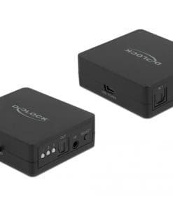 Delock S/PDIF TOSLINK Switch 3 In 1 Out mit IR-Fernbedienung