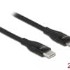 Delock Daten- und Ladekabel USB Type-C zu Lightning schwarz 2 m MFi