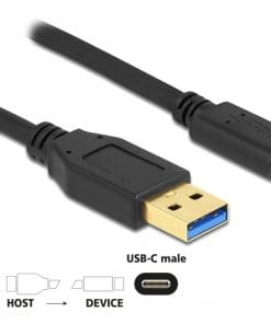 Delock SuperSpeed USB (USB 3.2 Gen 1) Kabel Typ-A zu USB Type-C 2 m