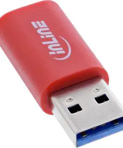 InLine® USB-Datenblocker, Adapter USB-A Stecker an USB-C Buchse, 5 V, 1,5 A