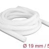 Delock Geflechtschlauch selbstschließend 5 m x 19 mm weiß