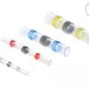 Delock Lötdrahtverbinder wasserdicht Set 50 Stück 26 - 10 AWG farbig mit magnetischem Standfuß und Anschlusskabel RG-174 A/U 3 m outdoor schwarz
