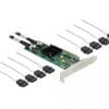Delock 8 Port SATA PCI Express x8 Karte mit Anschlusskabel l Wand- und Mastmontage outdoor