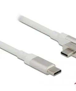 Delock Magnetisches Thunderbolt 3 USB-C Kabel 4K 60 Hz gewinkelt 1,20 m
