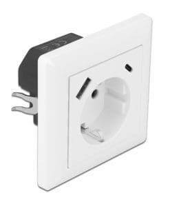 Delock Einbausteckdose mit 2 USB Ladeports 3,4 A, 1 x USB Typ-A