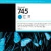 HP 745 DesignJet Druckerpatrone Cyan, 300 ml Ideal für grafische und technische Einsatzbereiche.Eindrucksvolle, aussagekräftige Grafiken – HP Tinte ermöglicht auffällige POP-Beschilderungen und -Poster. Mit Tintenpatronen mit 130 ml können Sie eine Vielzahl grafischer und technischer Anwendungen ganz einfach erreichen.