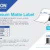 Die glatte, helle, weiße, matte Oberfläche sorgt in Kombination mit den Epson DURABrite Ultra-Pigmenttinten für schnelles Trocknen sowie Beständigkeit gegen Verkratzen, Wasser und Wärmeeinwirkung. Der permanent haftende Universal-Acrylatklebstoff bietet reibungslose Abläufe und gute Klebeeigenschaften auf verschiedenen Oberflächen, auch bei niedrigen Temperaturen.<br><br>Empfohlene Anwendungsmöglichkeiten<br>• Etiketten mit Barcodes<br>• Verpackungsetiketten<br>• Etiketten für Zubehörteile<br>• Etiketten für Regalbeschriftungen im Einzelhandel<br>• Arzneimitteletiketten<br>• Musteretiketten im Gesundheitswesen<br>• Versandetiketten