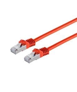 S-conn Patchkabel S/FTP Cat 7 rot 10,0m