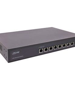 InLine® Netzwerk Switch 8-Port, 10Gigabit Ethernet, 19", Metall, Lüfter