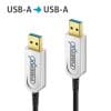 FiberX Serie - USB 3.1 Glasfaser Kabel - USB-A USB-A - 10m