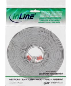 InLine® Patchkabel flach, U/UTP, Cat.6, grau, 5m, grau InLine® Patchkabel flach, U/UTP, Cat.6, grau, 5m, grau – Bild 5