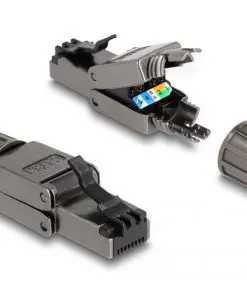 Delock RJ45 Stecker Cat.8.1 STP werkzeugfrei