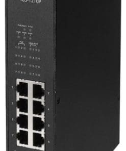 Edimax Industrieller 10-Port Gigabit PoE+-DIN-Schienen-Switch mit 2 SFP-Ports
