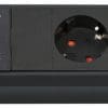 Brennenstuhl ÜSS 60.000A Premium-Line 6-fach, schwarz, 5 m Steckdosenleiste mit Überspannungsschutz 60.000 A, Mit Schalter, Mit HF-Filter (EMI/RFI), Zuleitung 3 m H05VV-F 3G1,5