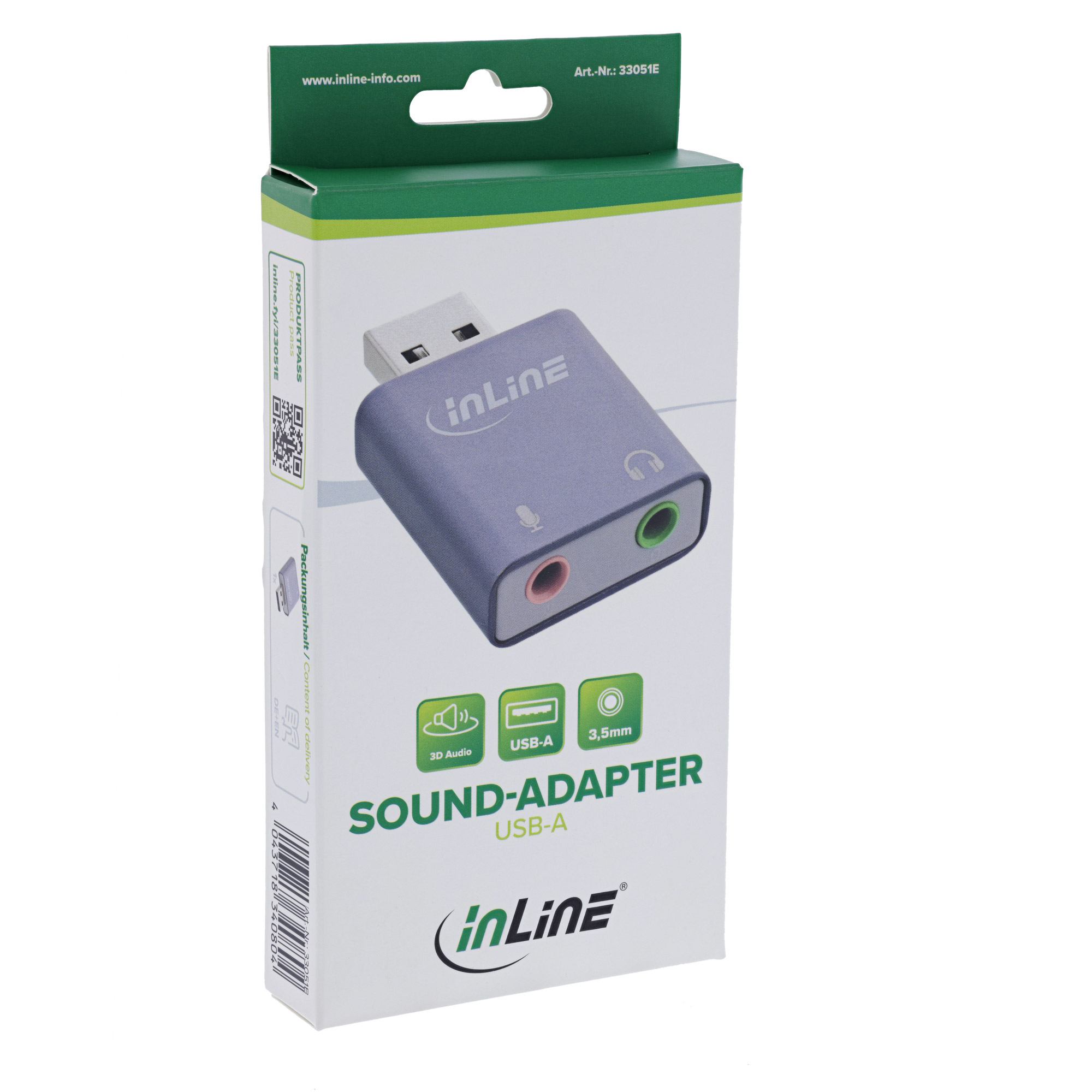 InLine® USB Audio Soundadapter, USB-A InLine® USB Audio Soundadapter, USB-A – Bild 3