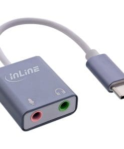 InLine® USB Audio Soundadapter, USB-C Kabel