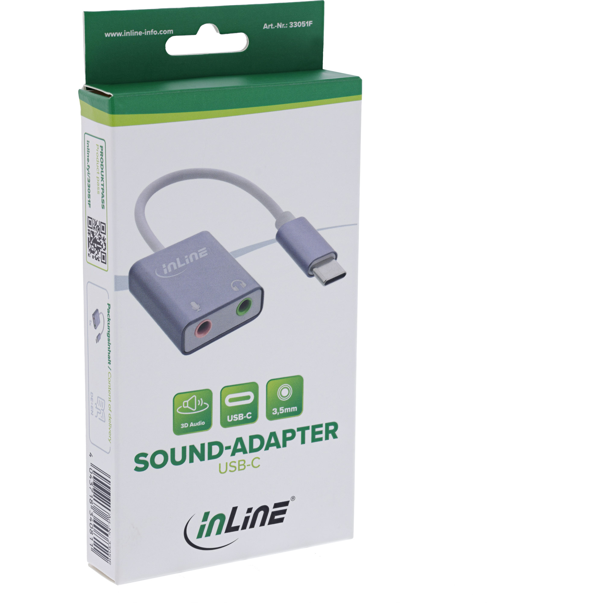 InLine® USB Audio Soundadapter, USB-C Kabel InLine® USB Audio Soundadapter, USB-C Kabel – Bild 2