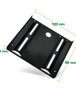 Alternative view of InLine® HDD-/SSD-Einbaurahmen, 2,5" auf 3,5", mit Einbauschrauben, schwarz, schwarz