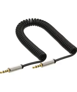 Alternative view of InLine® Slim Audio Spiralkabel Klinke 3,5mm ST/ST, 4-polig, Stereo, 2m, schwarz