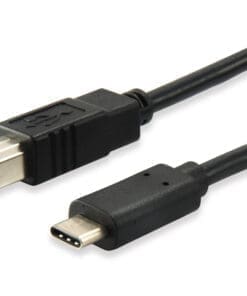 equip USB 2.0 Kabel Typ B Stecker auf Typ C Stecker 1,0m