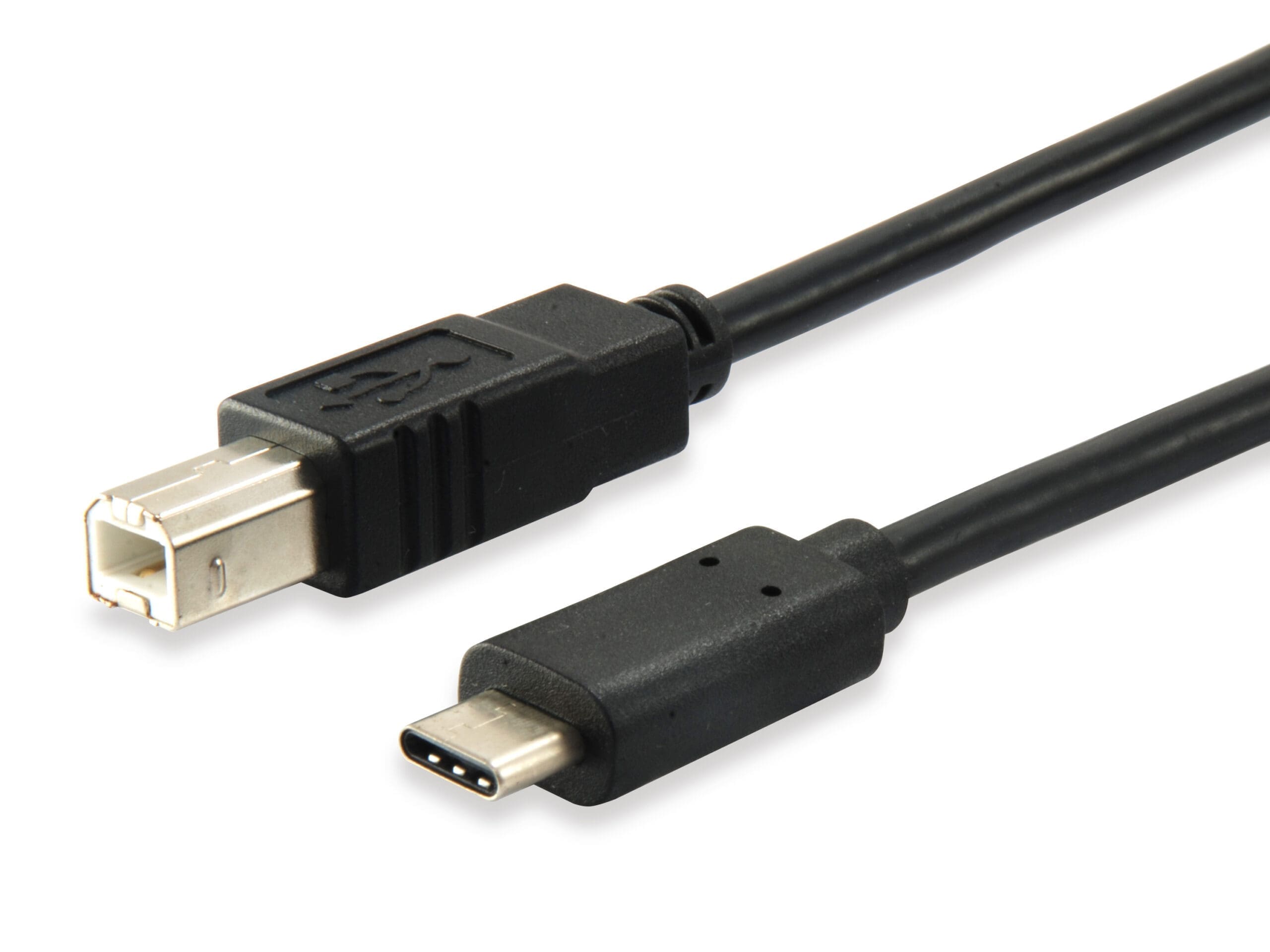 equip USB 2.0 Kabel Typ B Stecker auf Typ C Stecker 1,0m equip USB 2.0 Kabel Typ B Stecker auf Typ C Stecker 1,0m