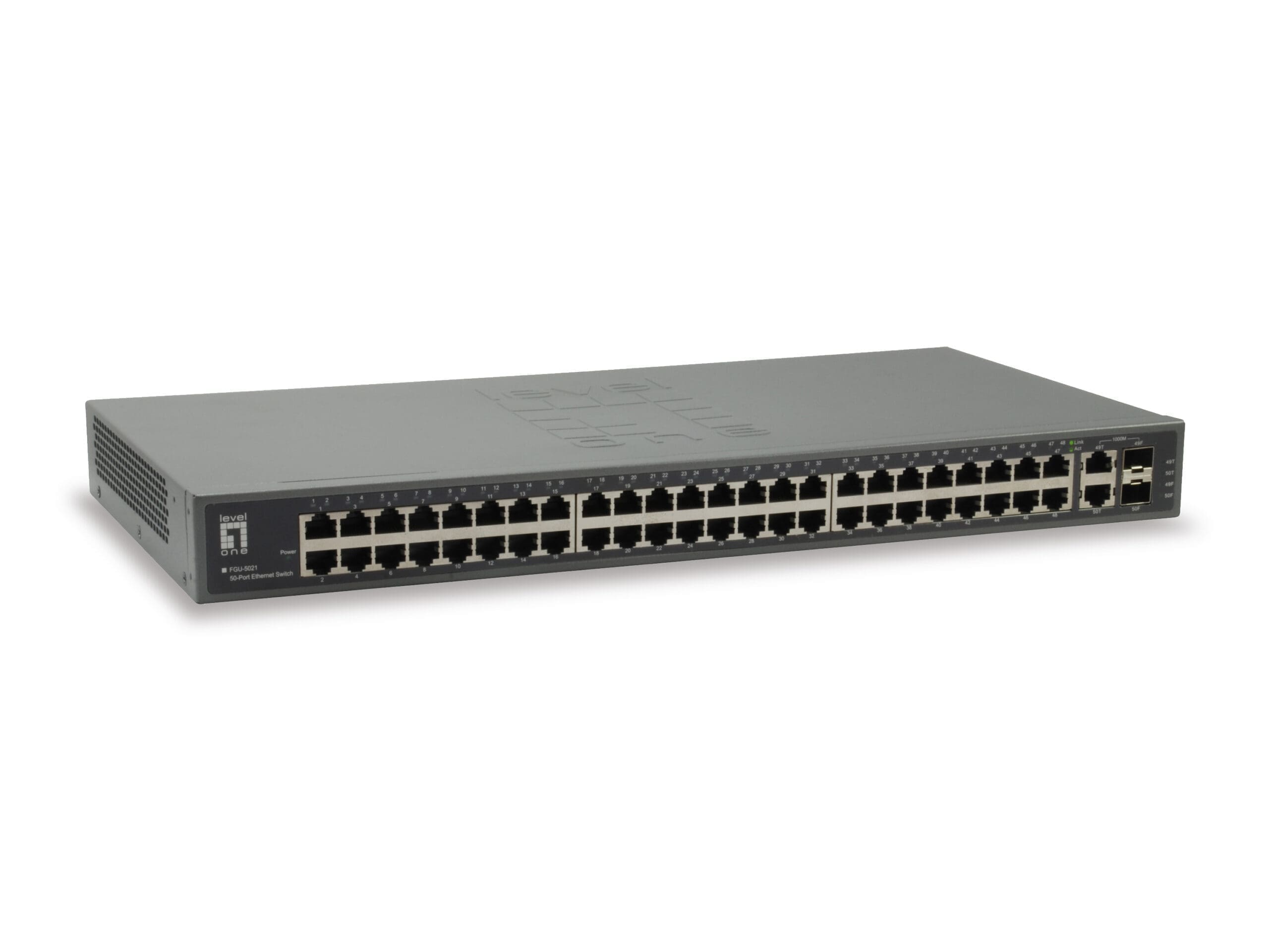 LevelOne 50-Port Fast Ethernet Switch 2xSFP/RJ45 Combo Gigabit LevelOne 50-Port Fast Ethernet Switch 2xSFP/RJ45 Combo Gigabit