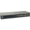 LevelOne 26-Port-Web Smart-Gigabit-PoE-Switch, 24 PoE-Ausgänge Layer 3 Managed Gigabit Stack Switches. Entwickelt für kleine bis mittlere Unternehmen und Internetdienstanbieter. Hohe Leistung, Flexibilität, Fehlertoleranz und erweiterte Softwarefunktionen.