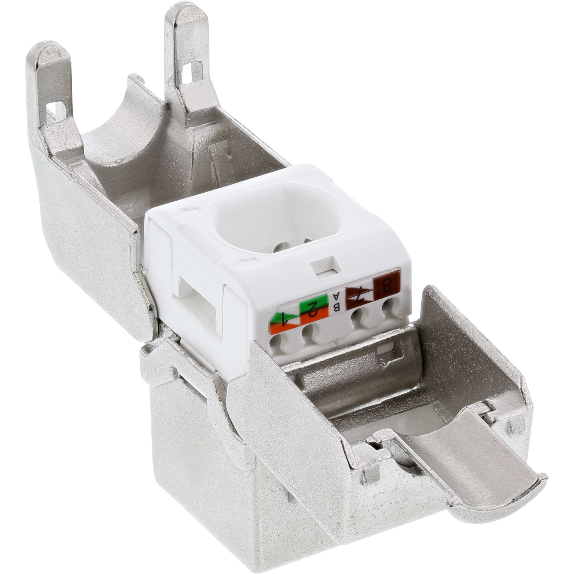 InLine® Keystone RJ45 Buchse / LSA Einsatz, SNAP-In, Cat.6a, schmale Bauform InLine® Keystone RJ45 Buchse / LSA Einsatz, SNAP-In, Cat.6a, schmale Bauform – Bild 3