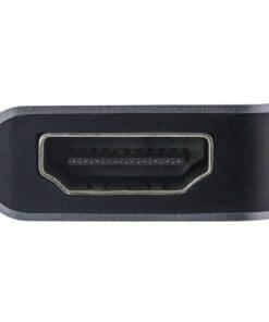 InLine® Multifunktions-Hub USB 3.2 Gen.1, 2x USB-A 5Gb/s + HDMI 4K/30Hz + USB Typ-C PD 87W, Aluminium, grau – Bild 5