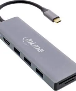 InLine® USB 3.2 Type C Multi Hub (3x USB-A 5Gb/s + USB Type-C (PD 100W)