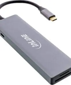 Alternative view of InLine® USB 3.2 Type C Multi Hub (3x USB-A 5Gb/s + USB Type-C (PD 100W)