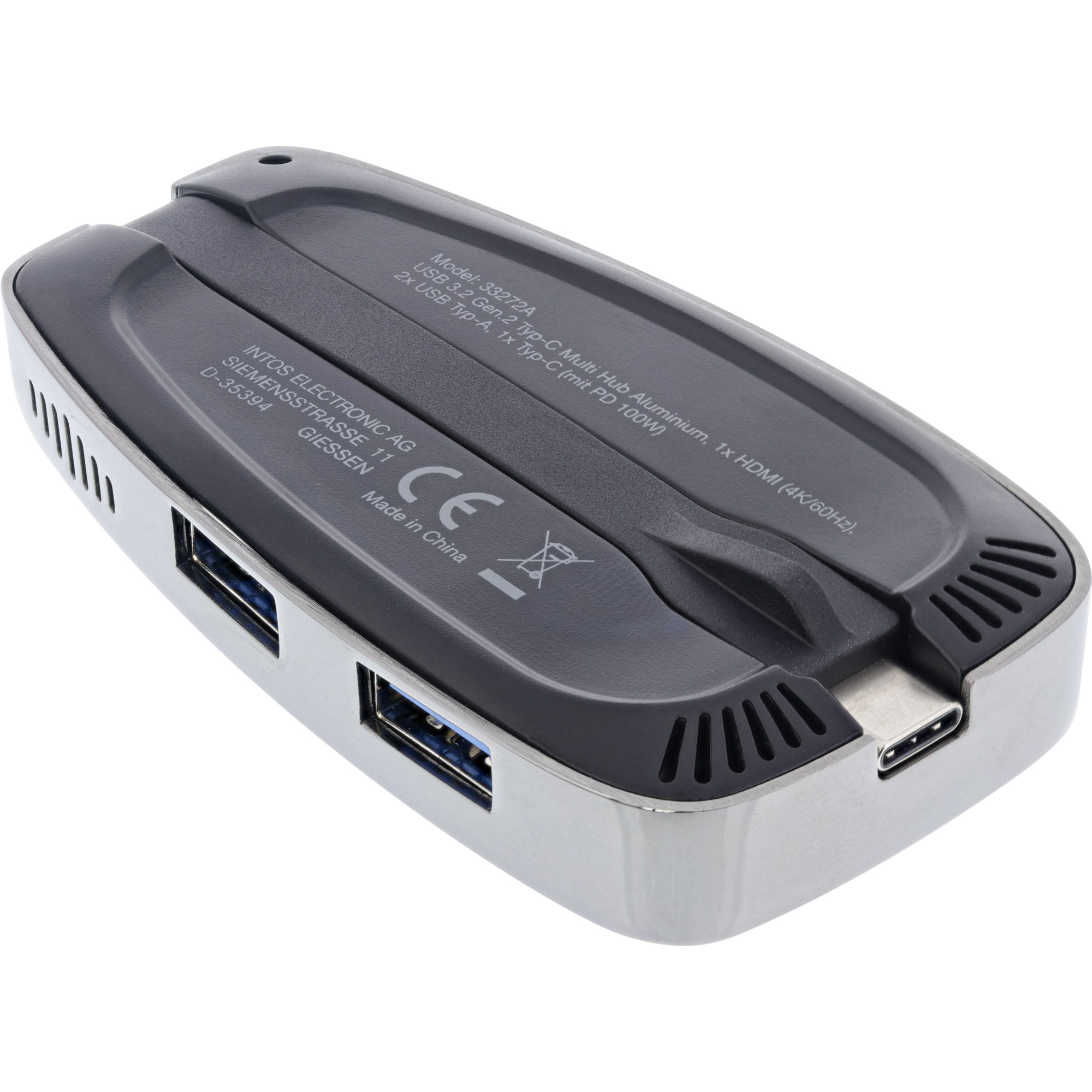 InLine® Multifunktions-Hub USB 3.2 Gen.2 USB Typ-C (2x USB-A 10Gb/s + 1xHDMI 4K@60Hz + 1x USB-C 10Gb/s & PD 100W) InLine® Multifunktions-Hub USB 3.2 Gen.2 USB Typ-C (2x USB-A 10Gb/s + 1xHDMI 4K@60Hz + 1x USB-C 10Gb/s & PD 100W) – Bild 5