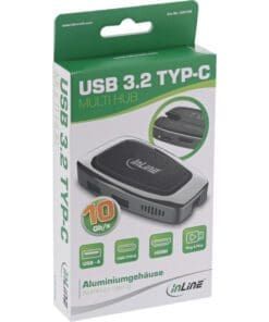InLine® Multifunktions-Hub USB 3.2 Gen.2 USB Typ-C (2x USB-A 10Gb/s + 1xHDMI 4K@60Hz + 1x USB-C 10Gb/s & PD 100W) InLine® Multifunktions-Hub USB 3.2 Gen.2 USB Typ-C (2x USB-A 10Gb/s + 1xHDMI 4K@60Hz + 1x USB-C 10Gb/s & PD 100W) – Bild 9