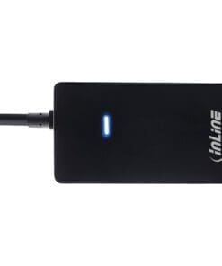 Alternative view of InLine® USB 2.0 Hub, 4 Port, schwarz, Kabel 30cm
