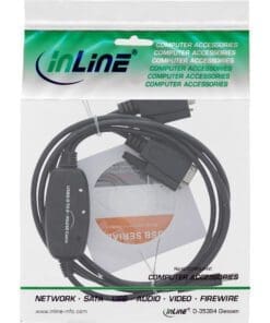 Alternative view of InLine® USB 2.0 zu 2x Seriell Adapterkabel Stecker A an 2x 9pol Sub D Stecker