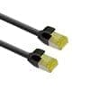 helos Patchkabel Cat.6a TPE Ultraslim GHMT AWG 28/7 schwarz 7,5m 4 x 2 x AWG 28, geschirmt , 100% Vollkupfer , Cat 6a, 500 MHz , extra dünn , flexibler halogenfreier LSZH-TPE Mantel , Schmale und kurze Knickschutztülle und Rastnasenschutz , mit Längenbezeichnung , 10-Gigabit geeignet , PoE- und PoE plus-fähig , umweltfreundliche Umverpackung , 25 Jahre Garantie Normen: - ISO/IEC 11801:2017 ClassEa - EN 50173 ClassEa - ANSI/TIA 568.2-D Cat.6A - Steckerverbinder (IEC 60603-7) - Raucharm (IEC 61034) - Halogenfrei (IEC 60754-2) - flammwidrig (IEC60332-1-2) - Support IEEE 802.3af,IEEE 802.3at,IEEE 802.3bt (sprich PoE,PoE+,PoE++) - Ummantelung: LSZH-TPE - flexibler als herkömmliche Standard-Patchkabel (IEC 60332-1-2) - Fluke Channel Test ISO 11801 channel Class Ea