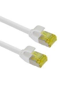 helos Patchkabel Cat.6a TPE Ultraslim GHMT AWG 28/7 weiss 7,5m