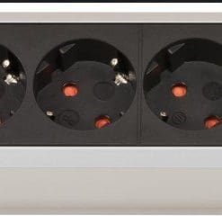 Brennenstuhl Premium-Alu-Line Steckdosenleiste 6-fach mit 2x USB-A Ladebuchse 3m