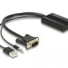 Delock HDMI zu VGA Adapter mit Audio 25 cm Diese HDMI Einbaubuchse von Delock eignet sich ideal für den Einsatz im Schaltschrank oder Verteilerkasten, um zwei HDMI Stecker miteinander zu verbinden