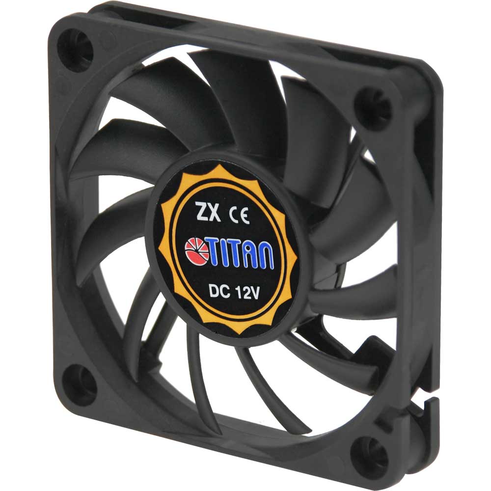 Titan TFD-6010L12Z Lüfter 60x60x10mm, schwarz Titan TFD-6010L12Z Lüfter 60x60x10mm, schwarz