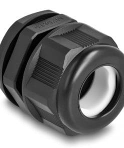 Delock EX-Kabelverschraubung M25 schwarz 2 Stück