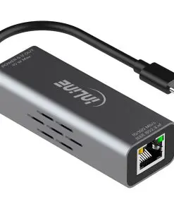InLine® USB-C zu RJ45 PoE-Adapter, mit Überspannungsschutz