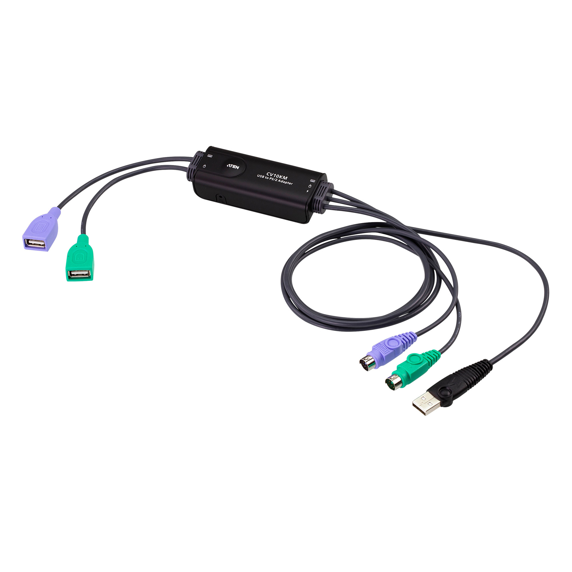 ATEN CV10KM USB zu PS-/2-Konverter, 0,8m ATEN CV10KM USB zu PS-/2-Konverter, 0,8m